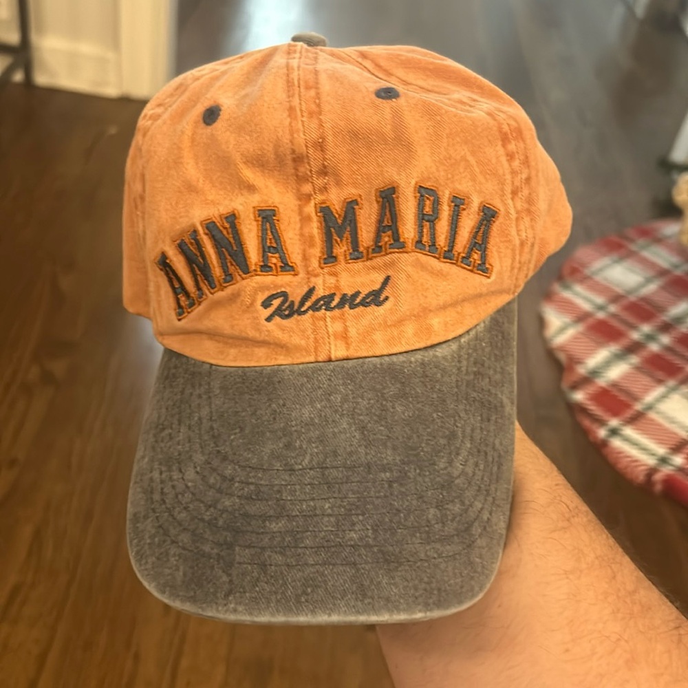 Orange and Blue Anna Maria Island Baseball Hat / Cap